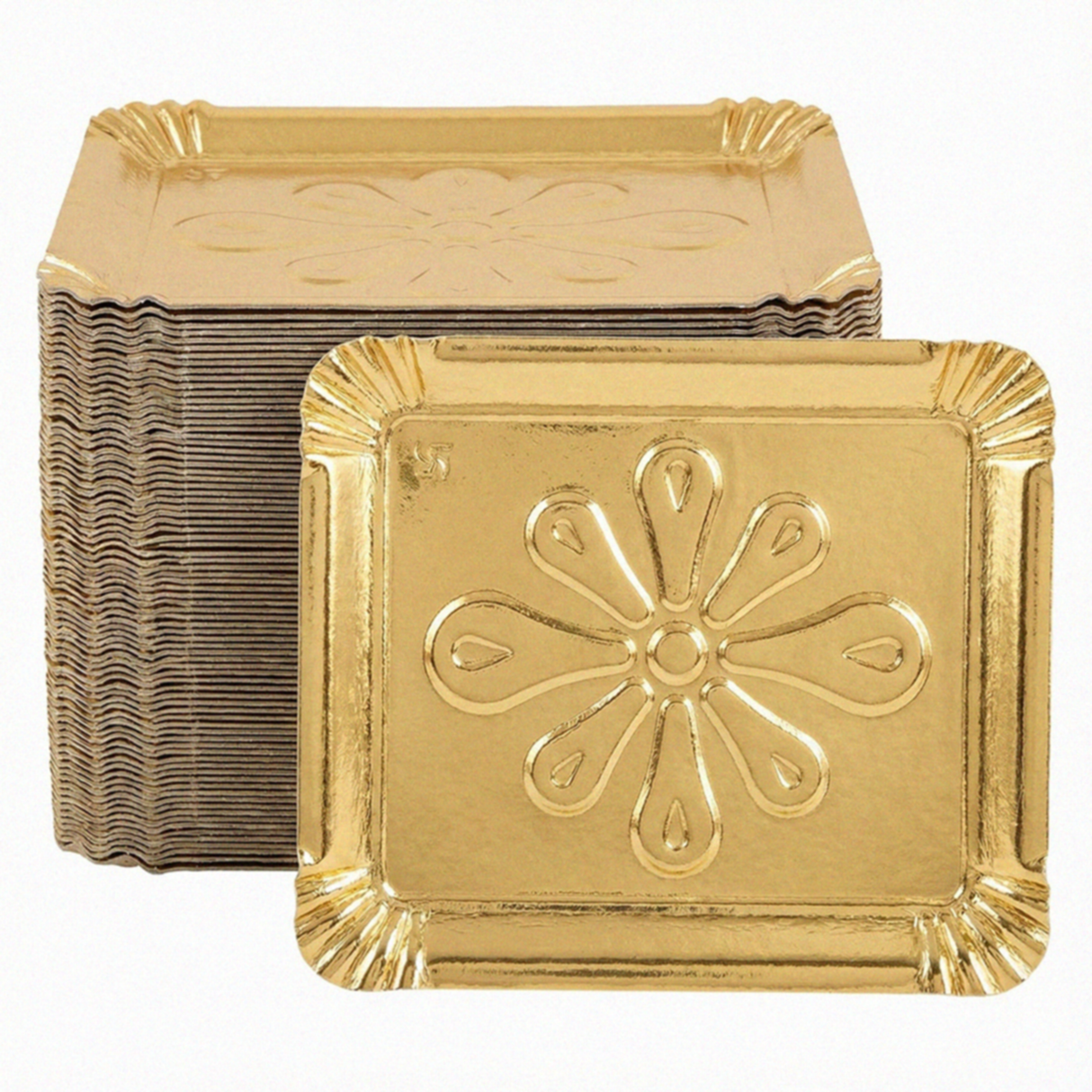 Tăviță din carton, laminată, auriu, 29,5 x 39,5