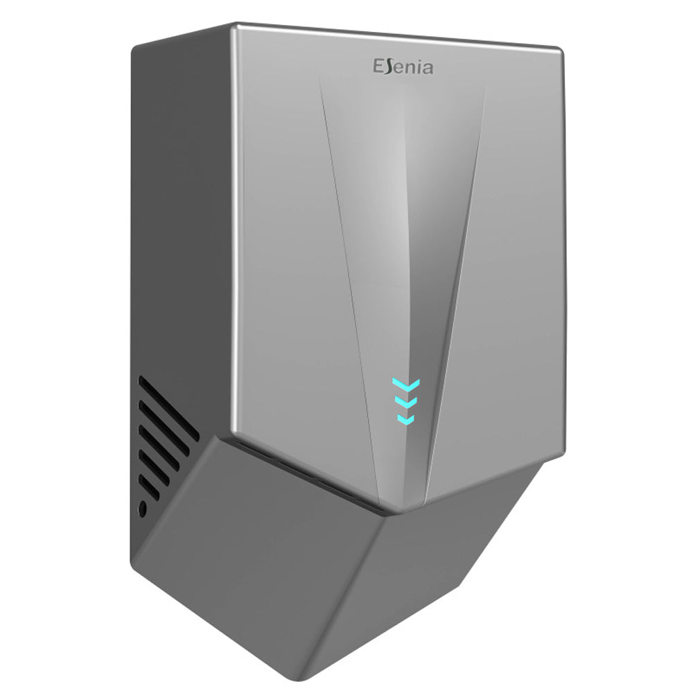 Uscător mâini, Esenia Dual Jet, filtru HEPA, sterilizare UV, argintiu, ABS