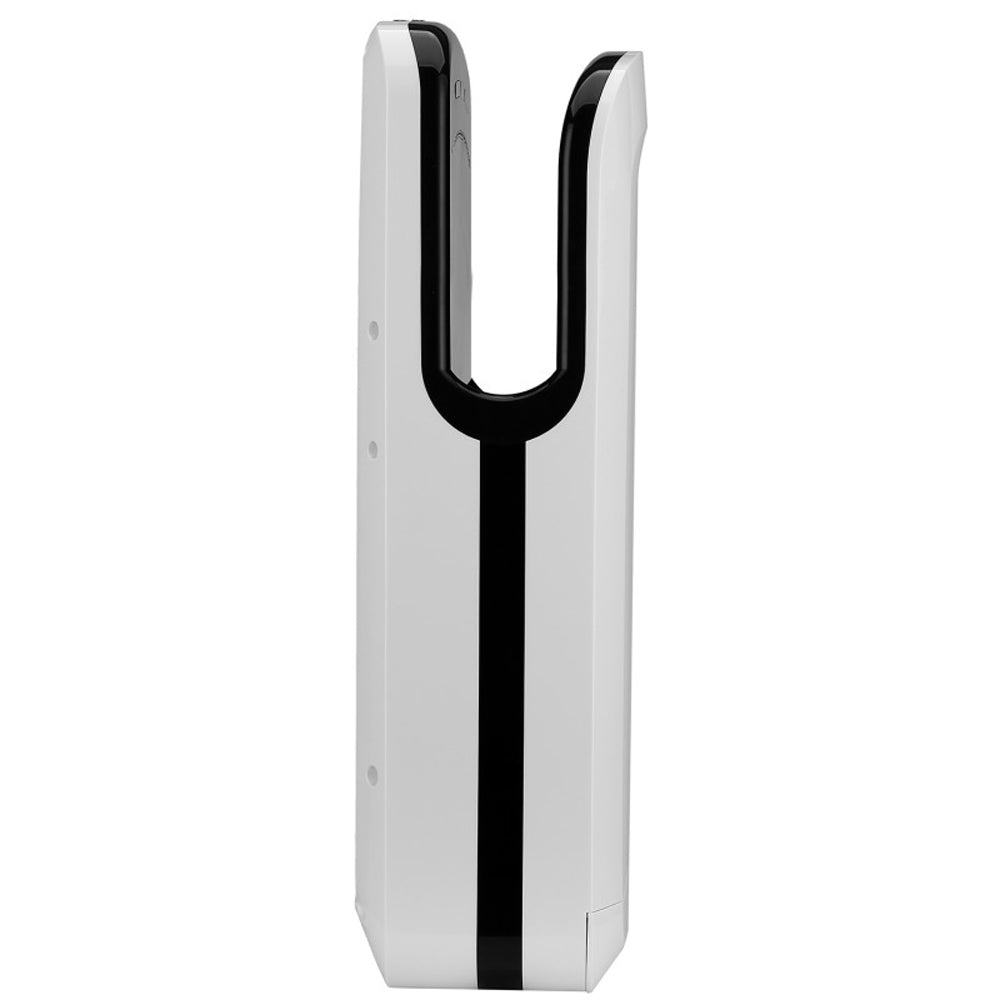 Uscător mâini vertical, Esenia V, filtru HEPA, uscare 5-7 sec, alb / negru