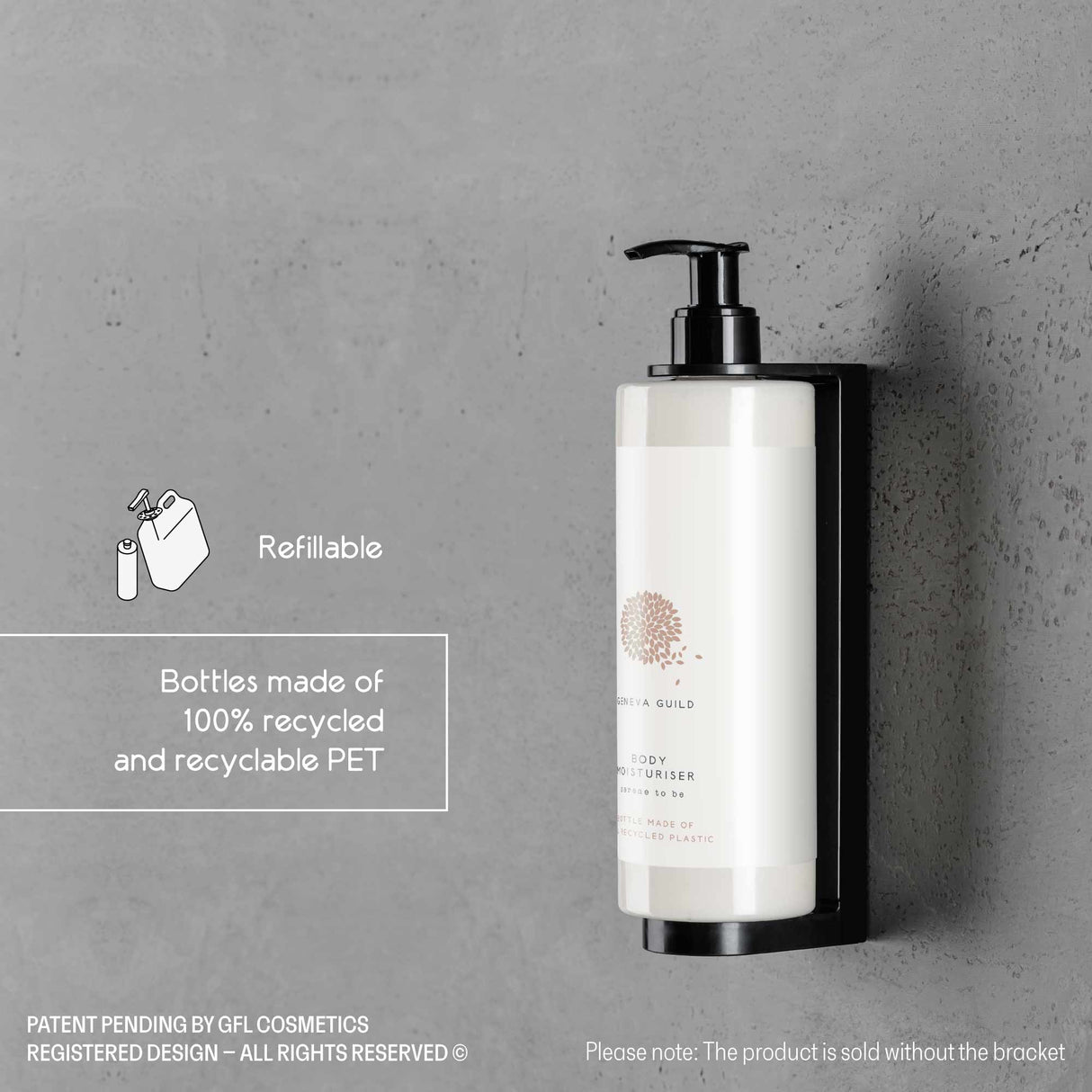 Geneva Guild Body Moisturiser Refillable Bottle (380 ml) - 18Pack