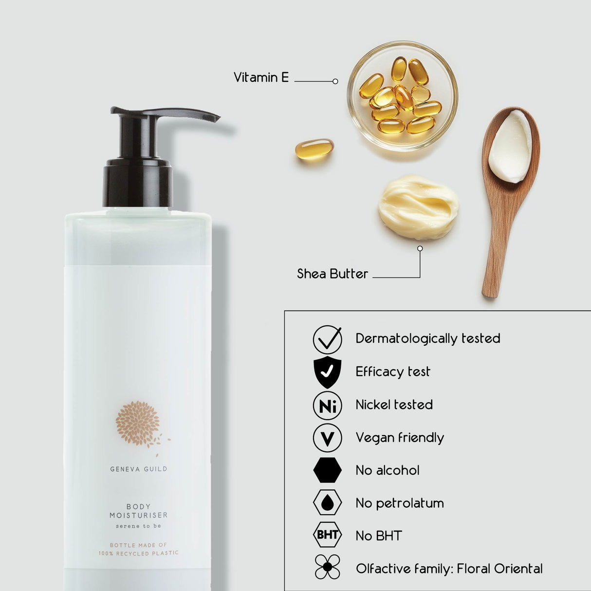 Geneva Guild Body Moisturiser Refillable Bottle (380 ml) - 18Pack