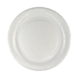 Farfurie din carton, alba, 23 cm, (12buc/set)