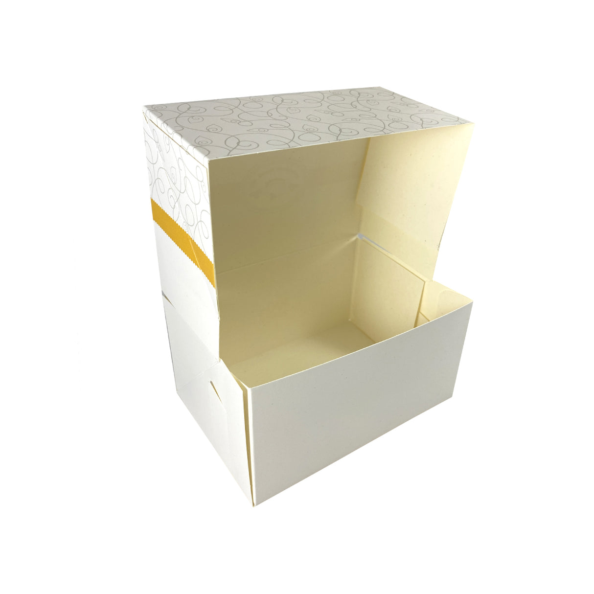 Cutie pentru prăjituri, Diamond, alb, 14x10x7,5 cm