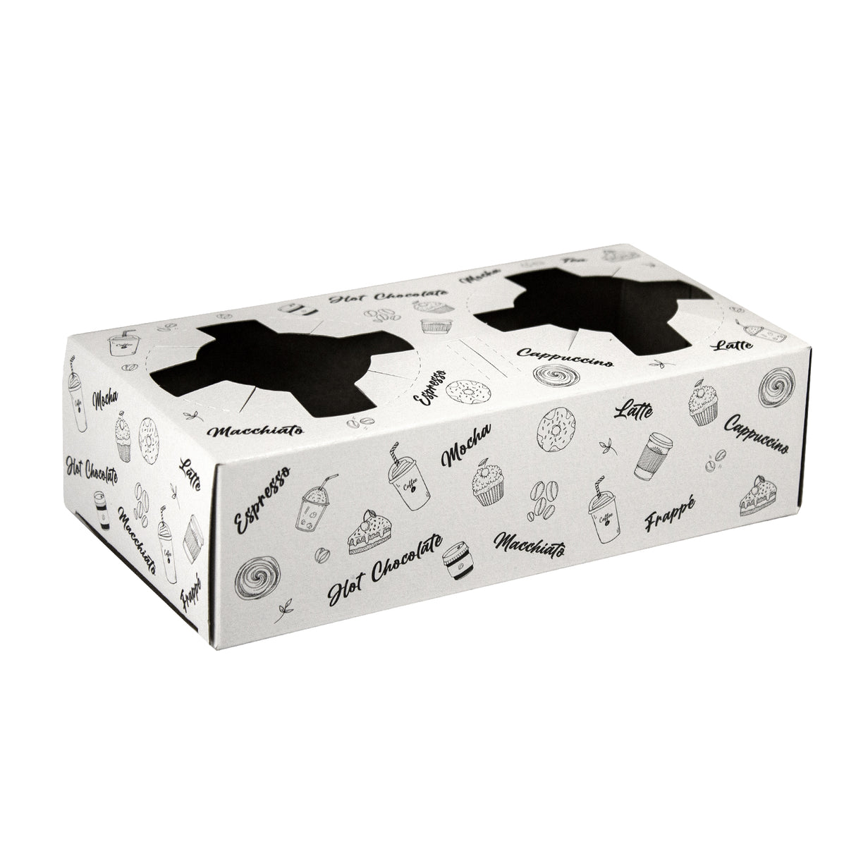 Suport pentru 2 pahare, din carton, cu imprimeu