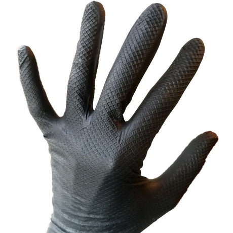 Manusi extrem de rezistente, din nitril, texturate, nepudrate, EMPEROR DR MAYER marimea L de unica folosinta, (50buc/set)