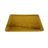 Tăviță pentru prăjituri, din carton, T8, auriu, 23x16 cm, (100buc/set)
