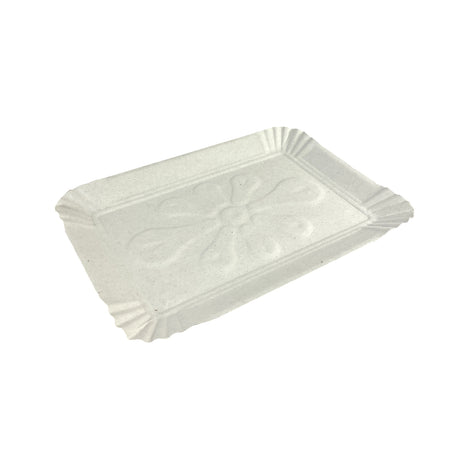 Tăviță pentru prăjituri, din carton, T6, alb, 19.5x13.5, (100buc/set)