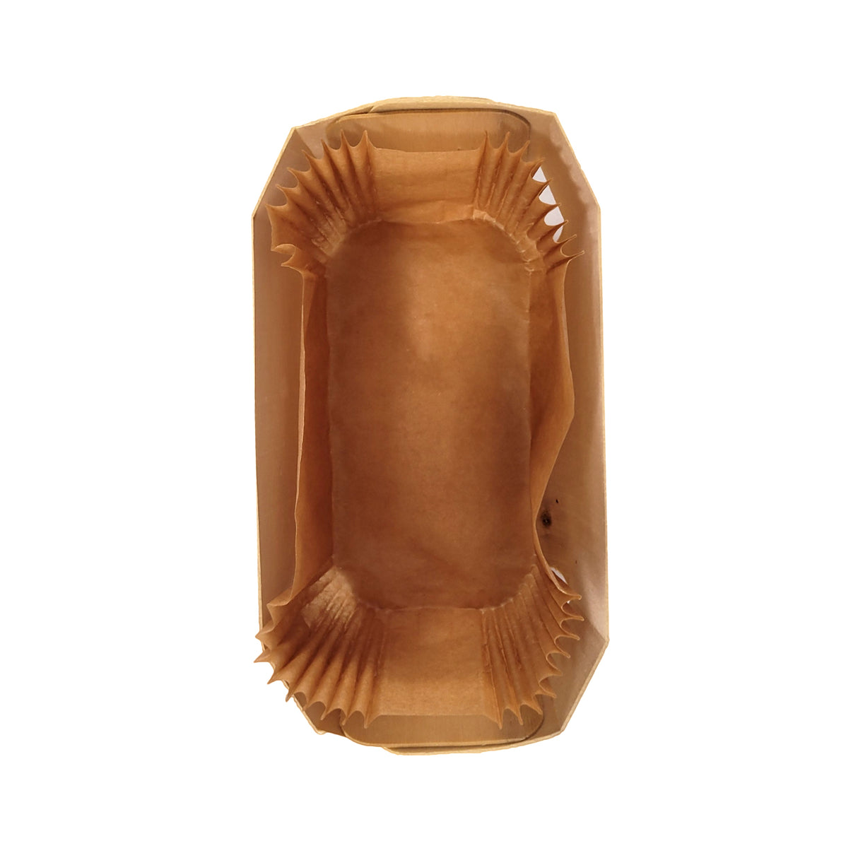 Forma pentru copt cozonac, din lemn cu foita, 18,5x11,5x6 cm, 350g
