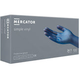 Manusi din vinil, albastre, medicale, nepudrate, marimea L, (100buc/set)