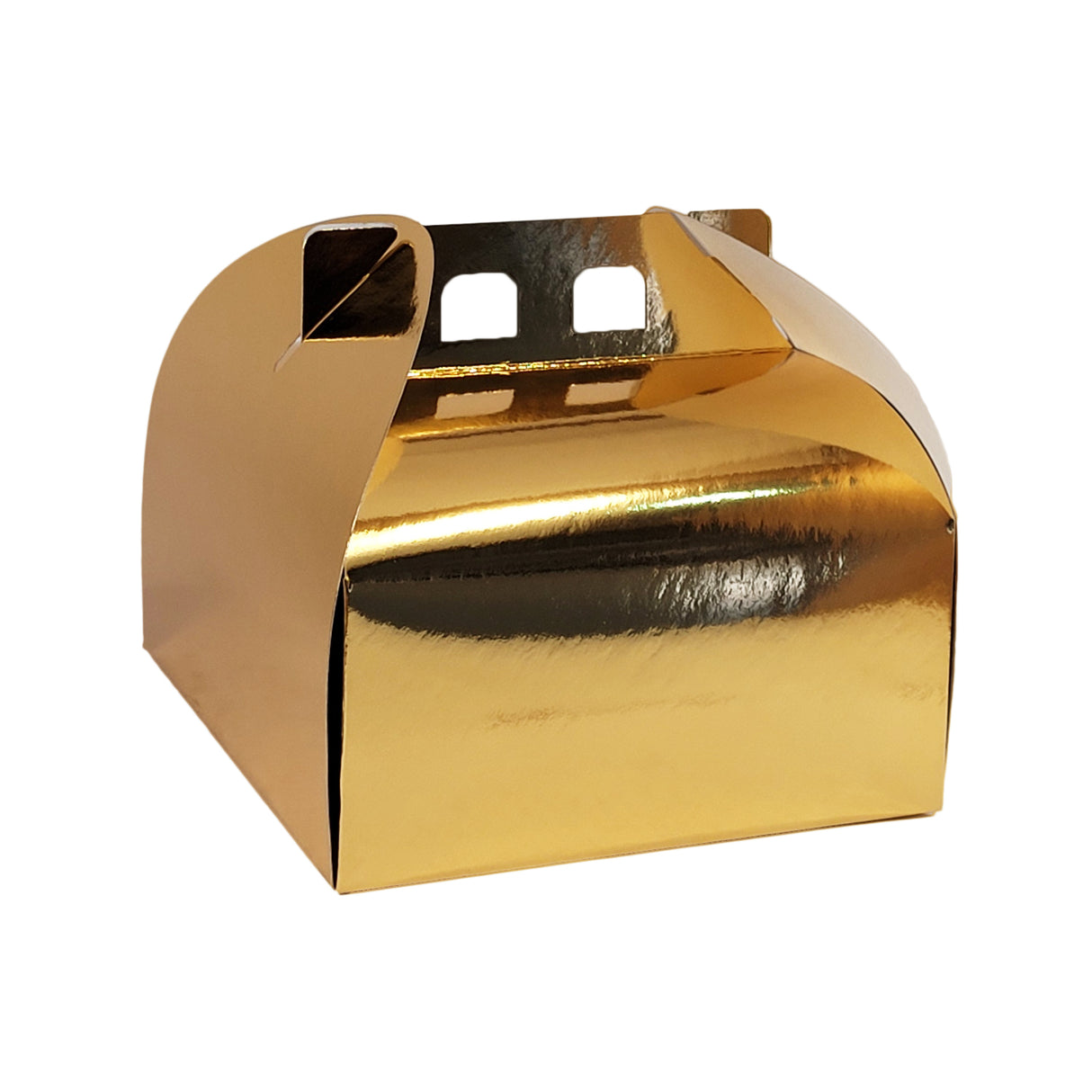 Cutie pentru tort, aurie, 20x20x12.5cm