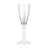 Pahare din plastic pentru sampanie, 120ml, (10buc/set)