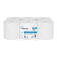 Prosop de hârtie rolă cu derulare centrală, 2 straturi, 450 foi, 105 m, bax 6 role Papernet