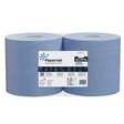 Rolă industrială de hârtie albastră, 3 straturi, 500 foi, 150 m, bax 2 role Papernet