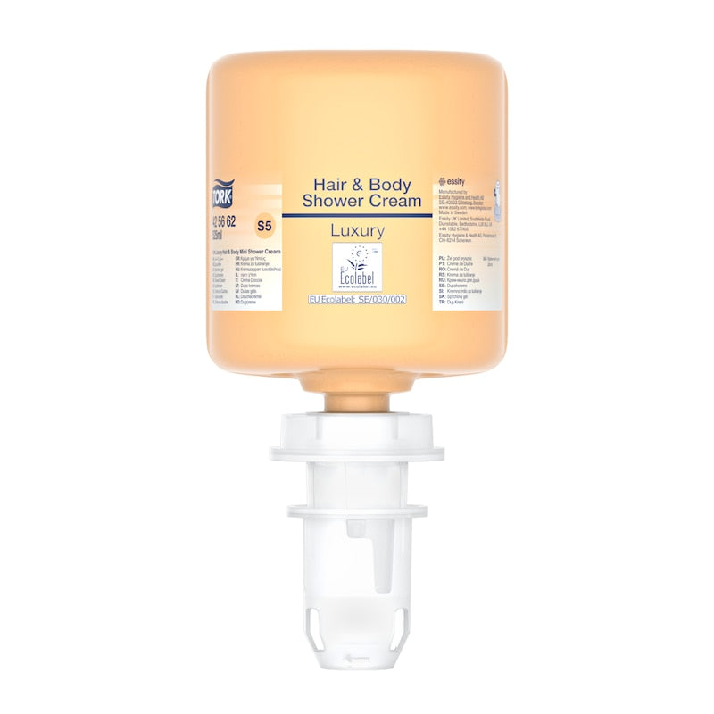 Tork Cremă de Duș Mini Pentru Spălare Păr & Corp - Luxury