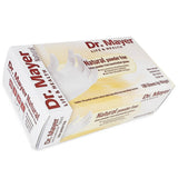 Manusi latex nepudrate, medicale pentru examinare, albe, marimea S, DR MAYER natural powder free, de unica folosinta, (100buc/set)