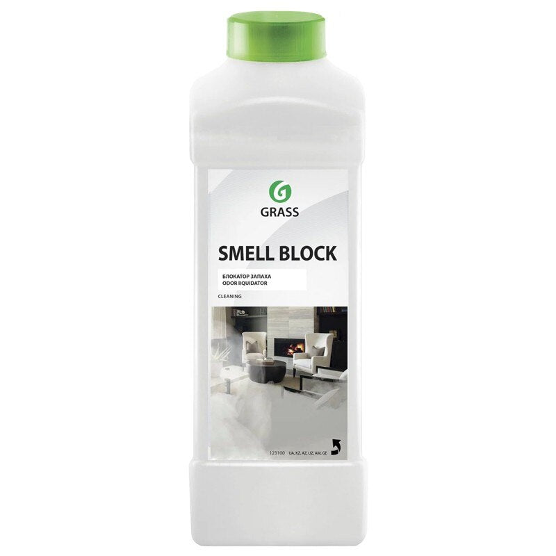 Solutie profesionala foarte concentrata impotriva mirosurilor neplacute, Smell Block, Grass, 1 L