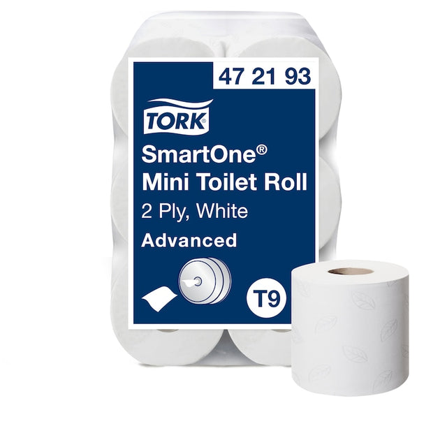 Role de Hârtie Igienică Tork SmartOne® Mini Alb T9