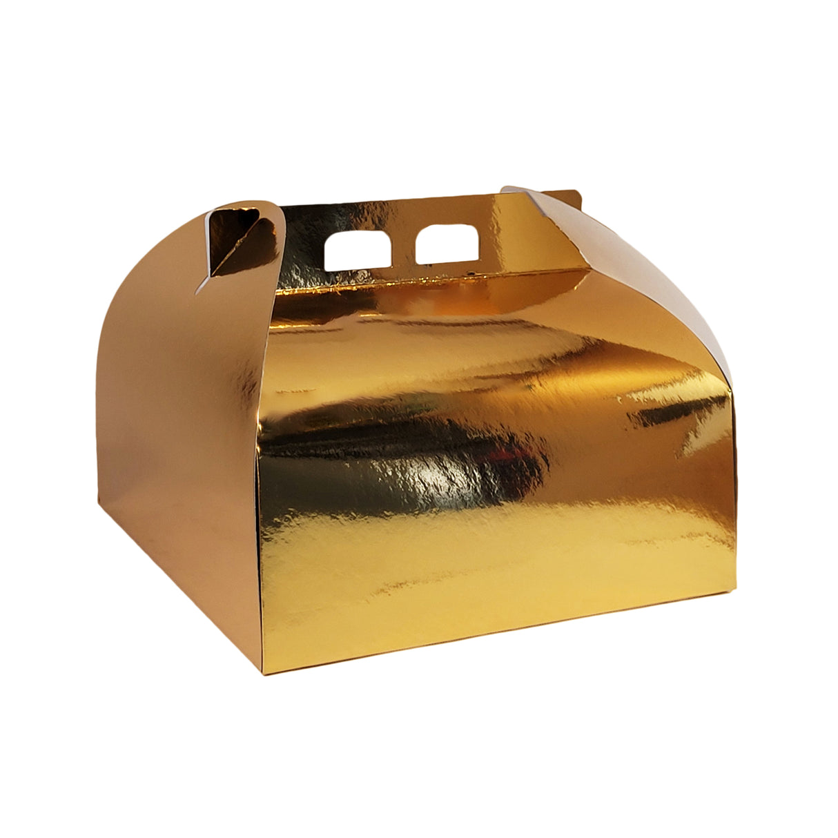 Cutie pentru tort, aurie, 27x27 cm