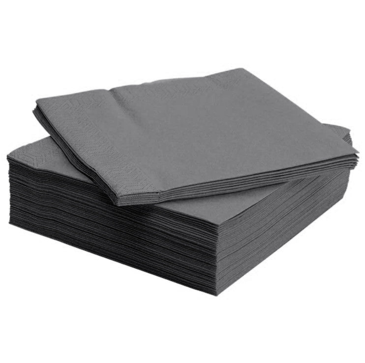 Servetele Mank Tissue, gri, 33x33 cm, pliat in 8, ecologice, biodegradabile, (100buc/set)