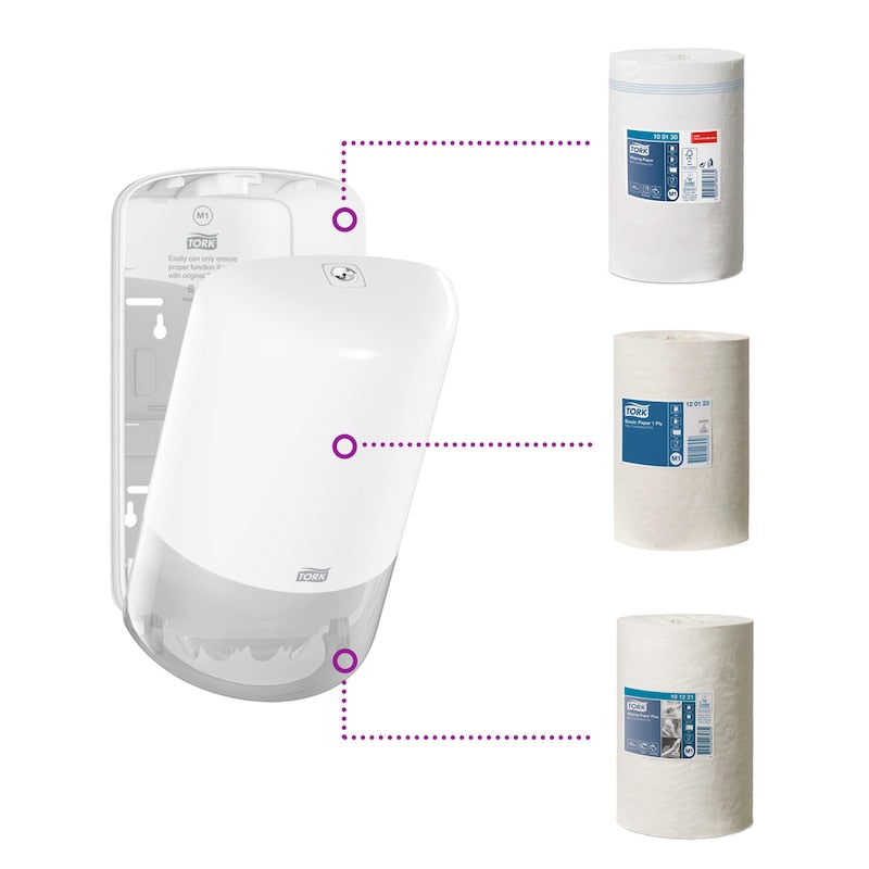 Tork Mini Dozator cu Derulare Centrală Alb M1