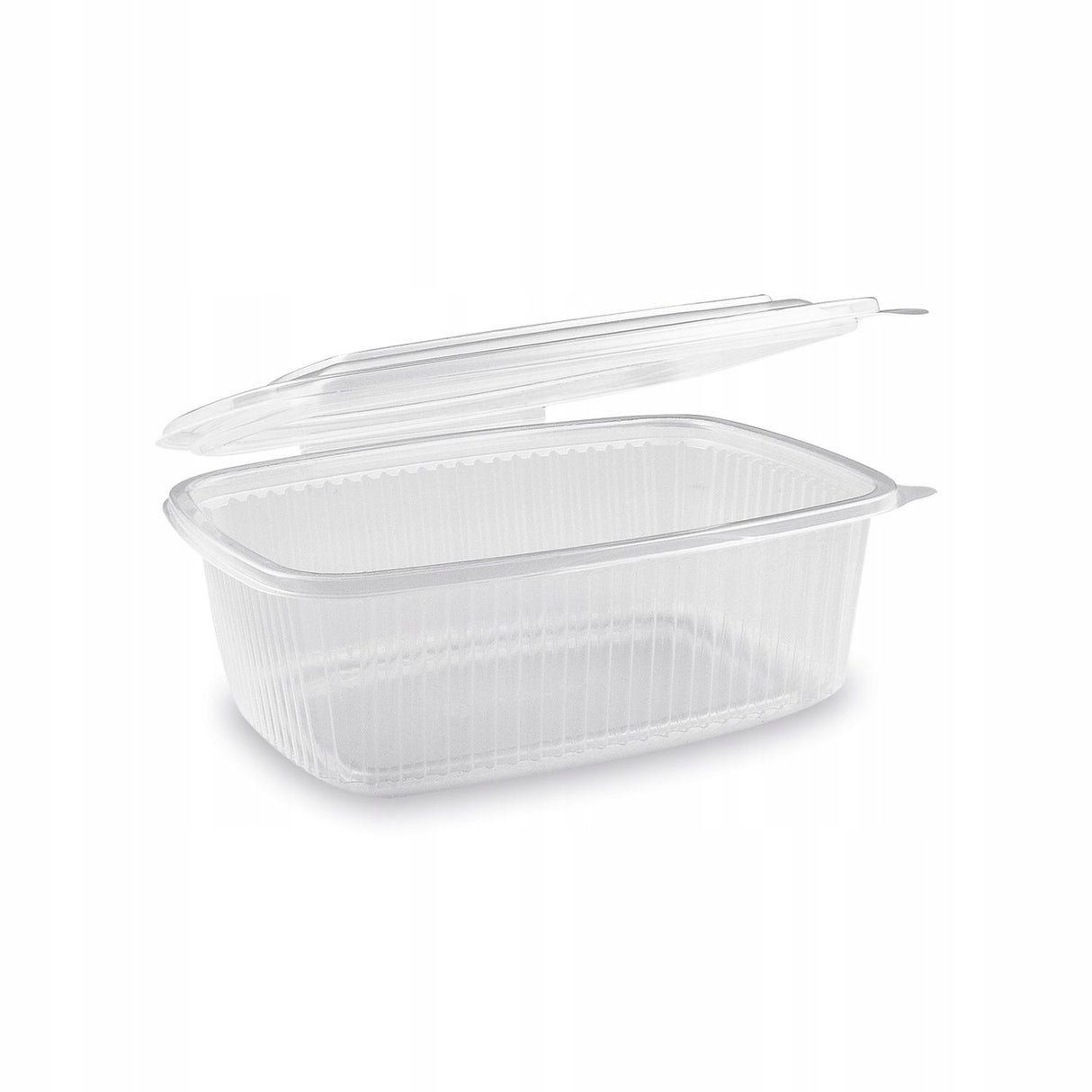 Caserolă pentru catering, tansparentă, cu capac atașat, PP,  1000cc, (100 buc/set)
