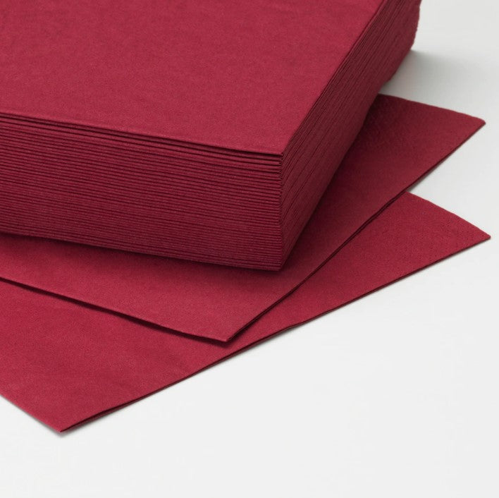 Servetele Mank Tissue,roz violet , 33x33 cm, pliat in 8, ecologice, biodegradabile, (100buc/set)
