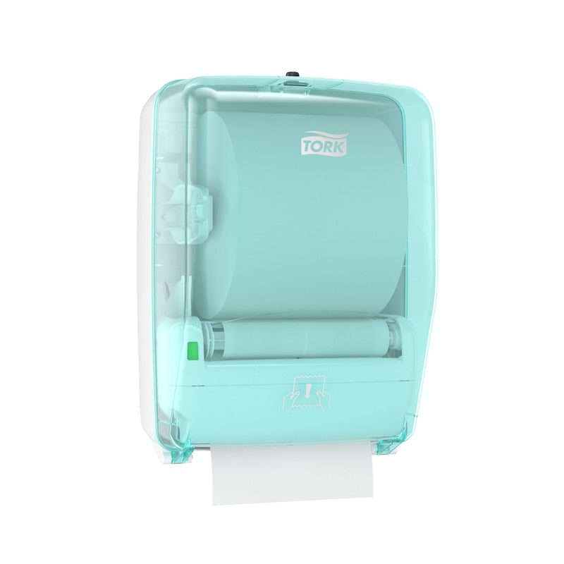 Tork Dozator Hârtie de Șters cu Montare pe Perete pentru Spațiu de Spălare Alb și Turcoaz W6