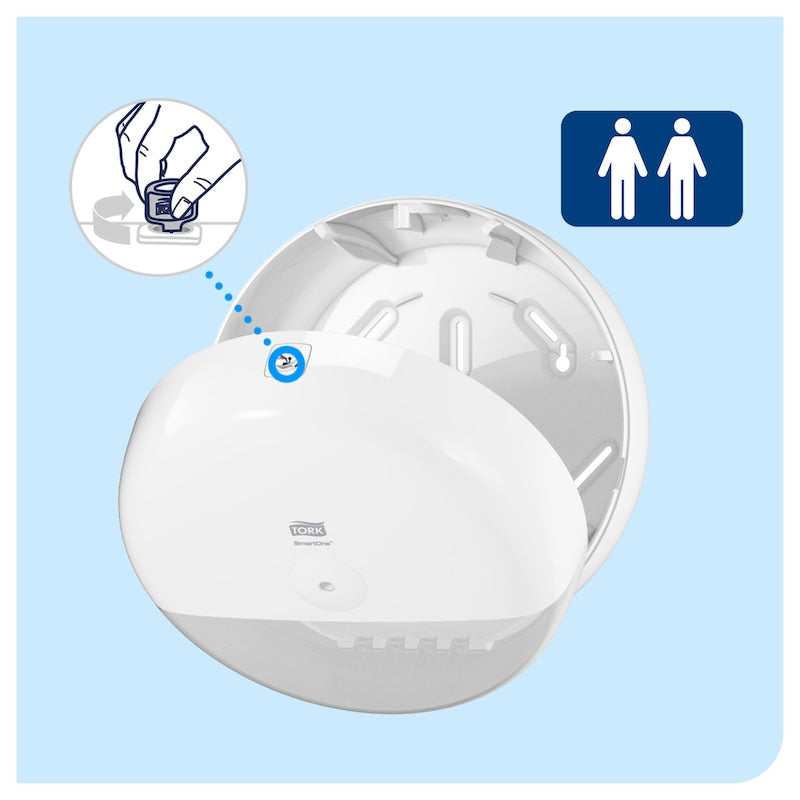 Dozator Role de Hârtie Igienică Tork SmartOne® Mini Alb T9