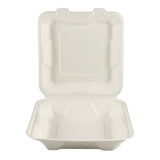Caserola meniu, biodegradabila, 1 compartiment, 20x20x7 cm, (50buc/set)