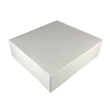 Cutie pentru prăjituri, BLANC, cu capac atașat, 25x25x8 cm