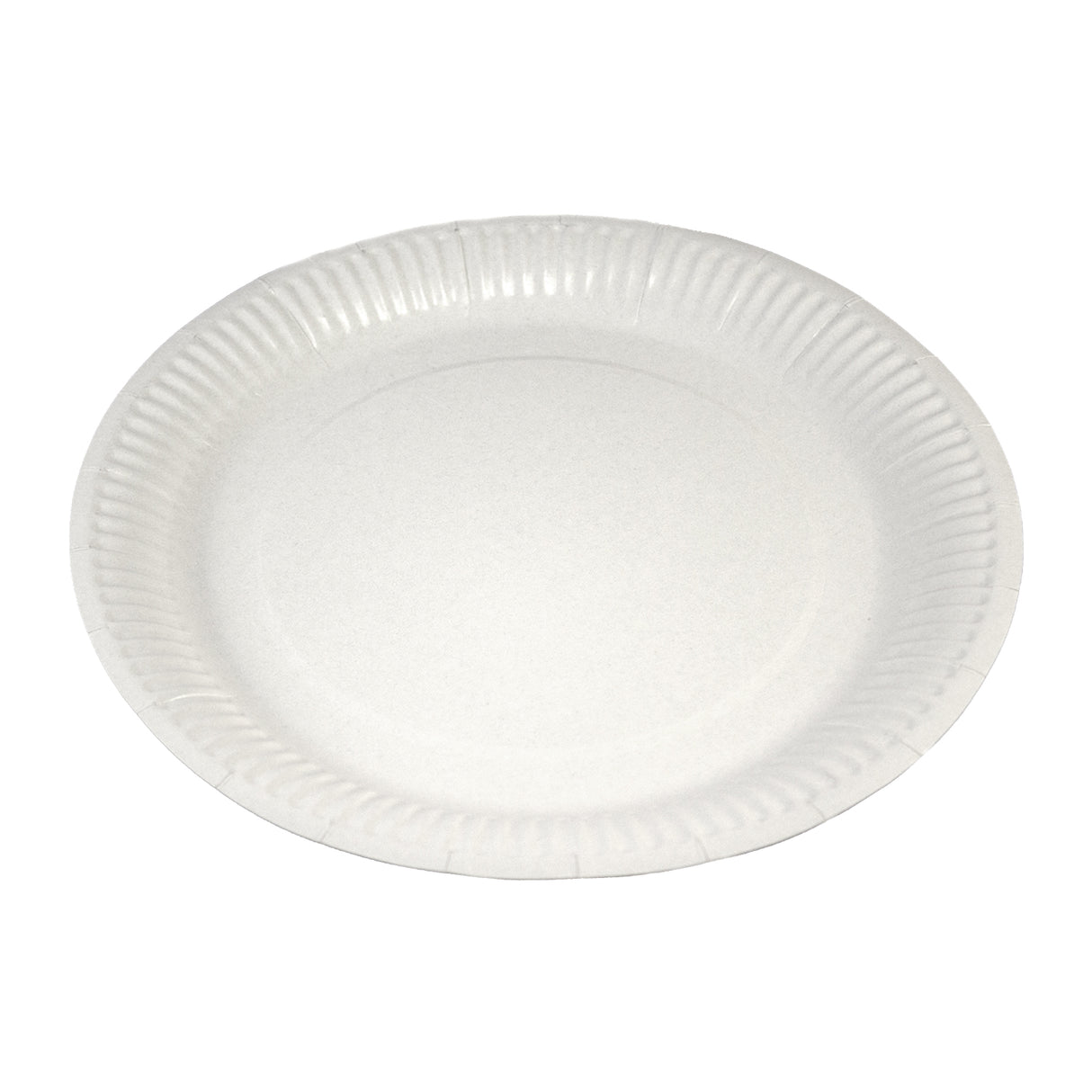 Farfurie din carton, alba, 23 cm, (12buc/set)