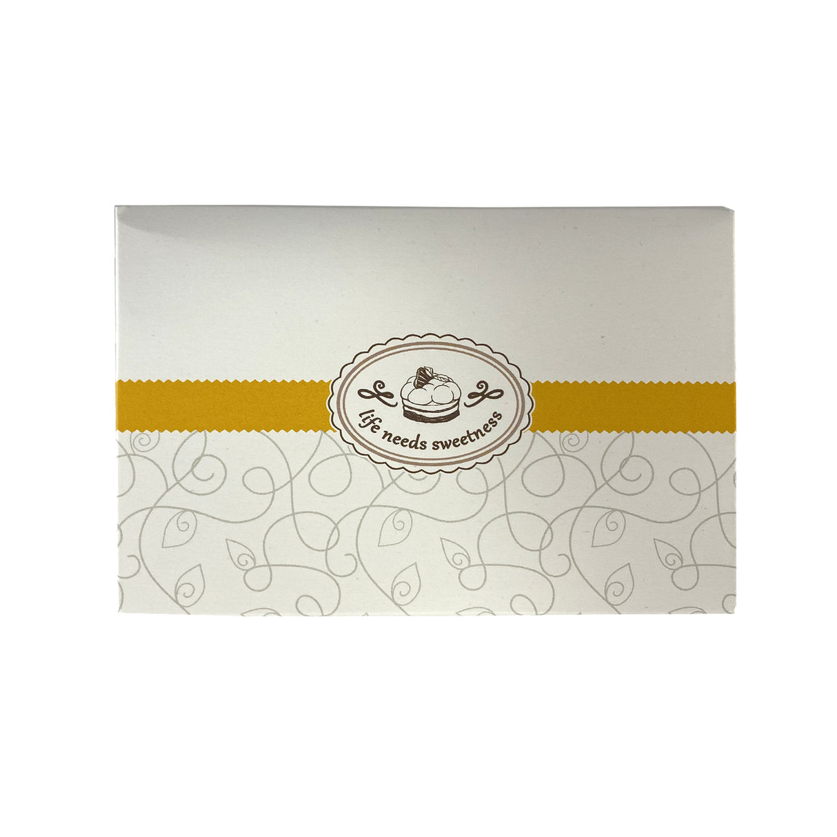 Cutie pentru prăjituri, Diamond, alb, 14x10x7,5 cm