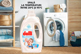 Detergent lichid pentru rufe de bebelusi, cu pH neutru pentru piele sensibila si efect antialergic BABY SENSITIV DALLI 1,1L / 20 spalari