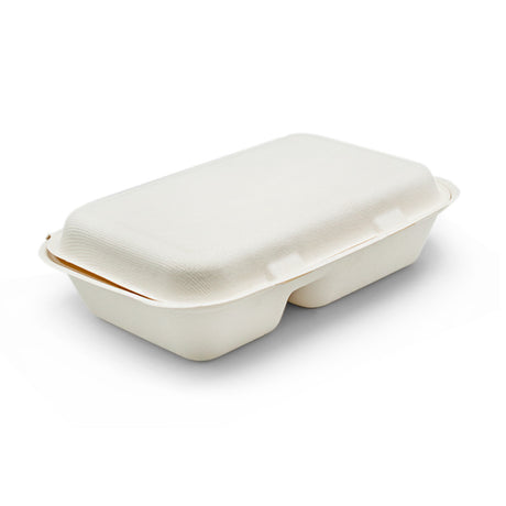 Caserolă pentru catering, capac atașat, biodegradabilă, 23x15x9 cm, (50buc/set)