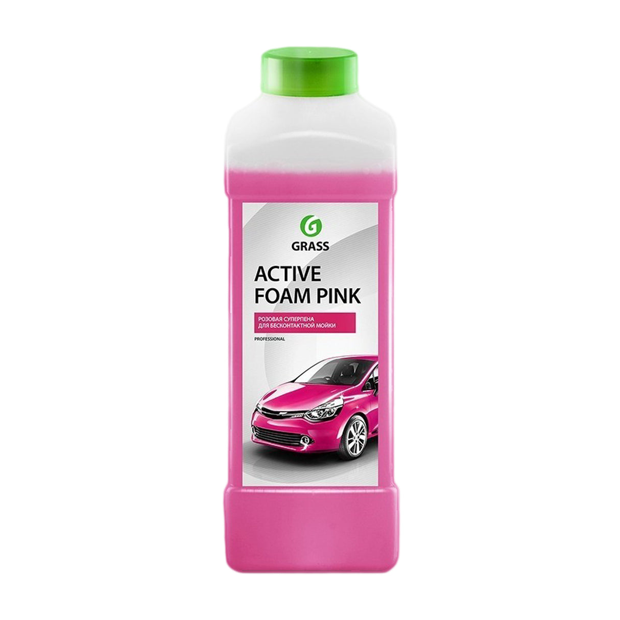 Spuma activa auto fara frecare roz deschis Active Foam PINK GRASS pentru masini si camioane concentrata si persistenta 1L