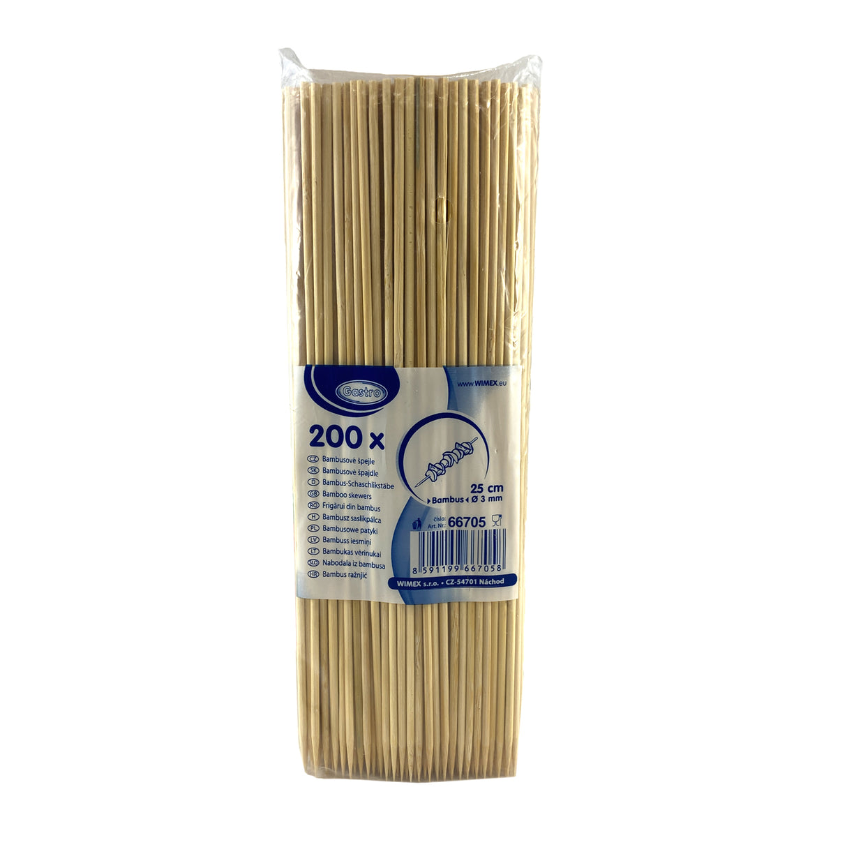 Bete frigarui bambus, 25 cm, (200buc/set)