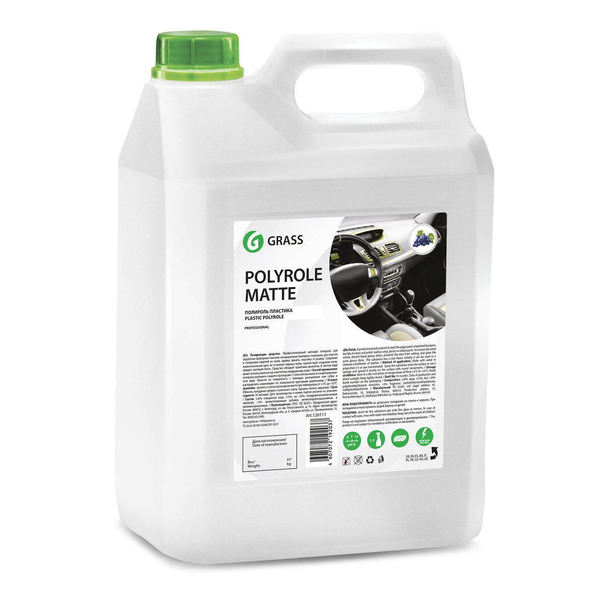 Solutie cu efect mat pentru piele, plastic, cauciuc, Polyrole Matt, Grass, 5 kg