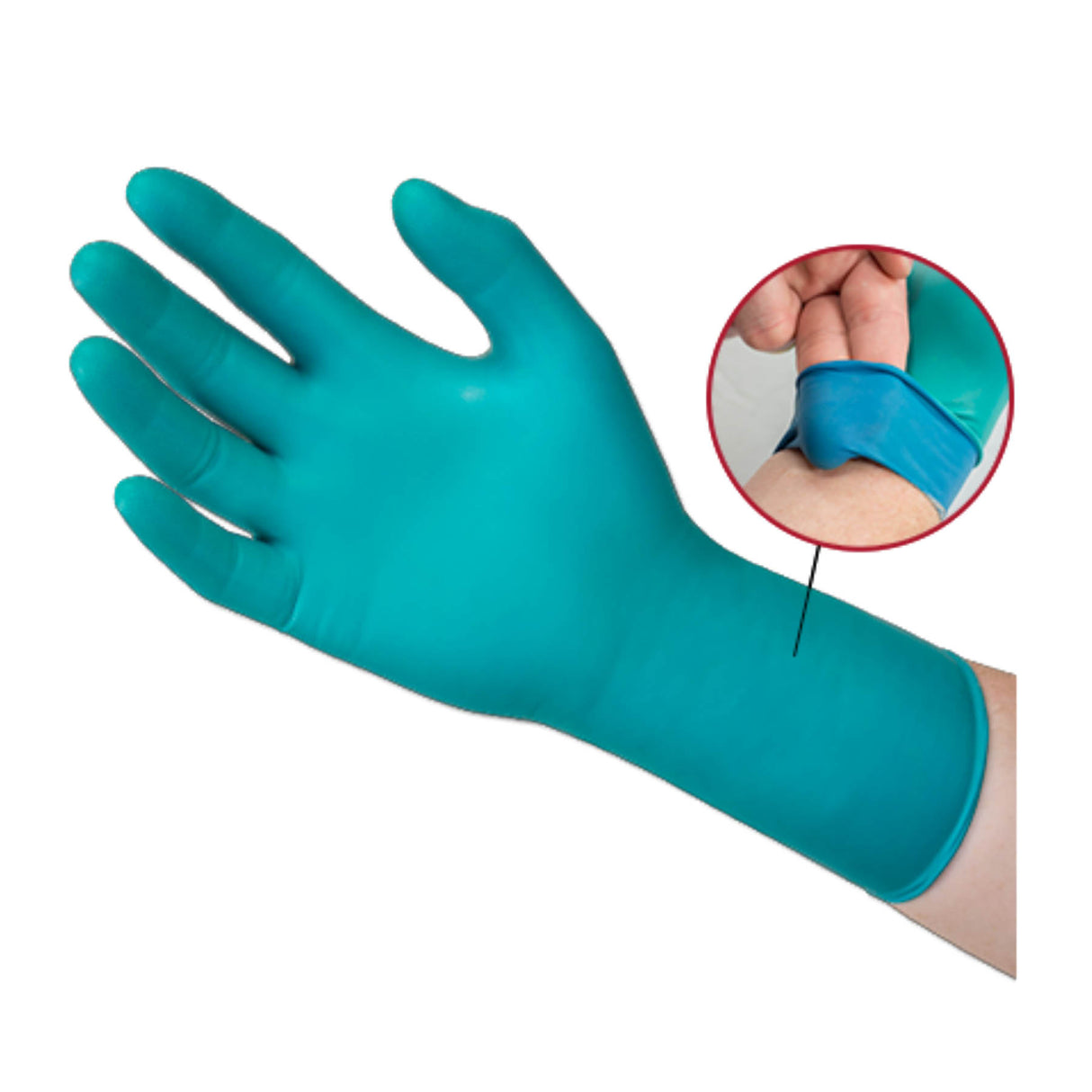 Manusi de unica folosinta, din nitril, nepudrate, super rezistente, de culoare turcoaz, TOUCHnTUFF ANSELL, marimea XS, (50buc/set)
