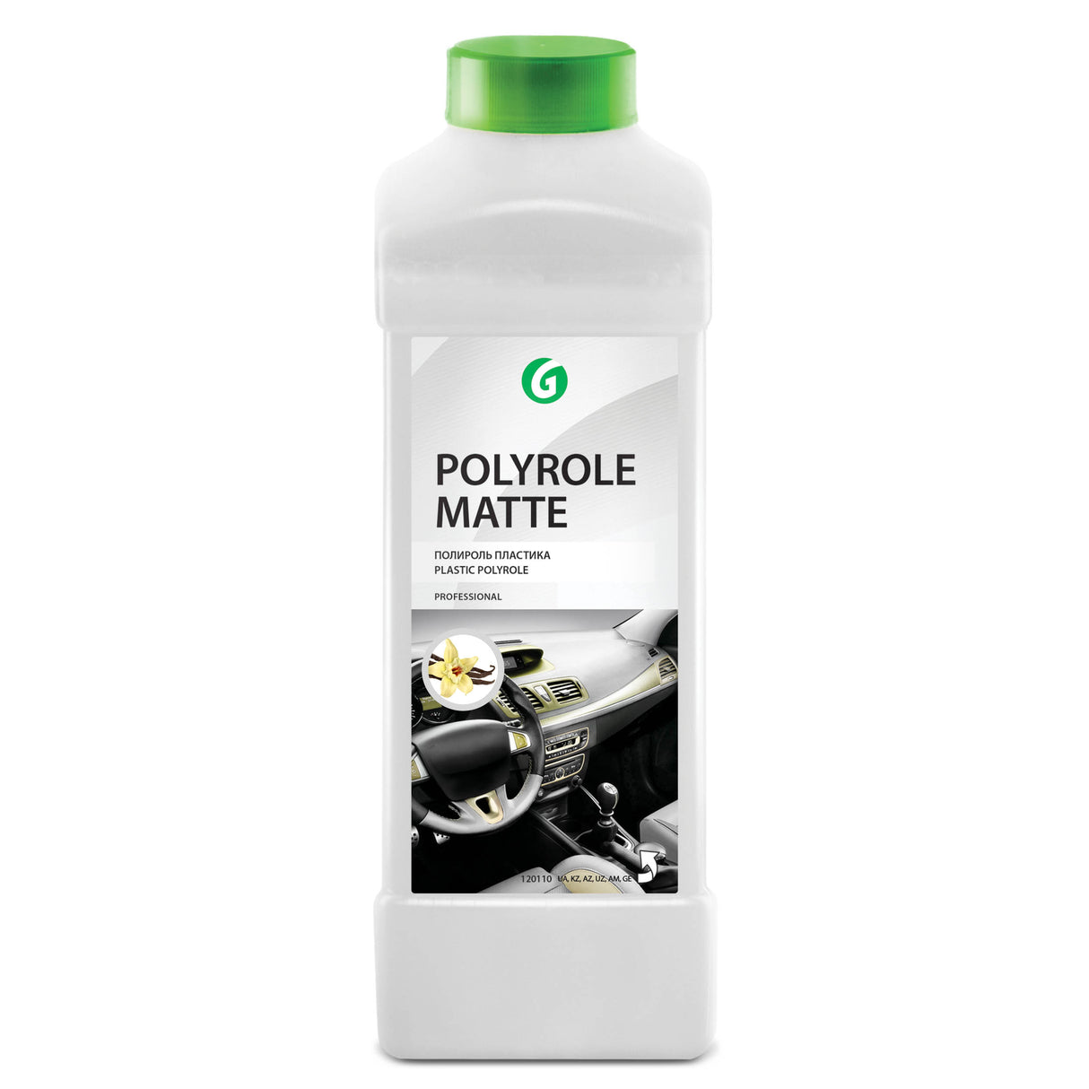 Soluție auto pentru curățat bordul, efect mat, Grass Polyrole Matte Vanilie, 1L