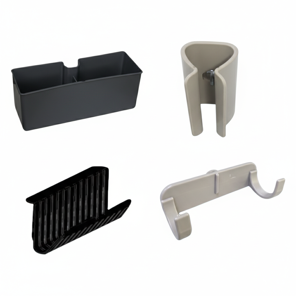 Cărucior profesional cu roți, sistem stoarcere mop plat, 2x25 L, IPC Motto