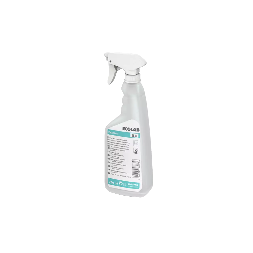 Ecolab Clearglass EL 41, 750 ml, detergent profesional pentru sticlă, geamuri, oglinzi, ferestre