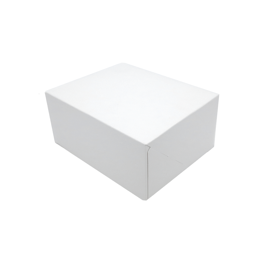 Cutie prăjituri, diamond, carton alb, capac atașat, 22x22x8cm