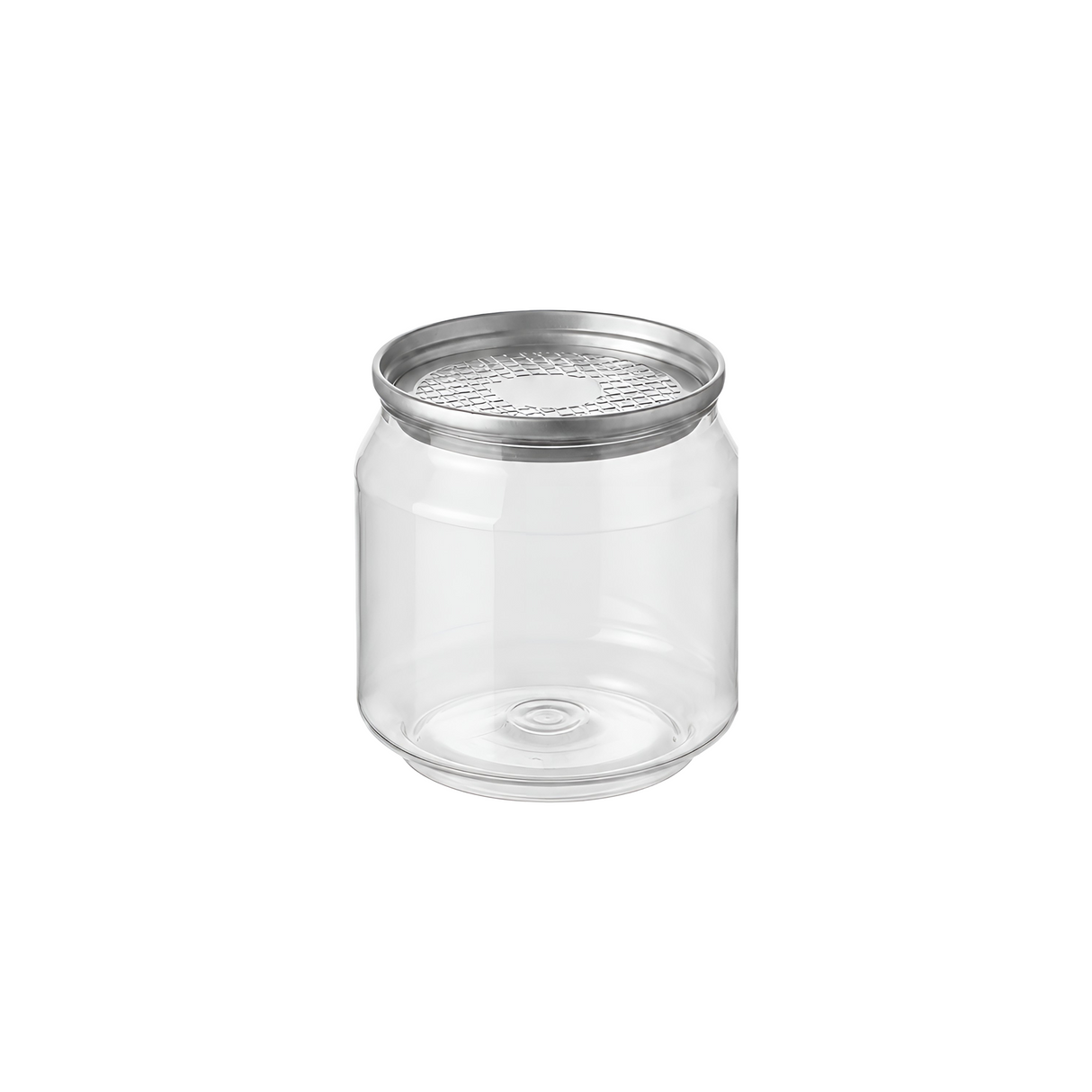 Doze transparente PET, capac din aluminiu pentru băuturi și deserturi