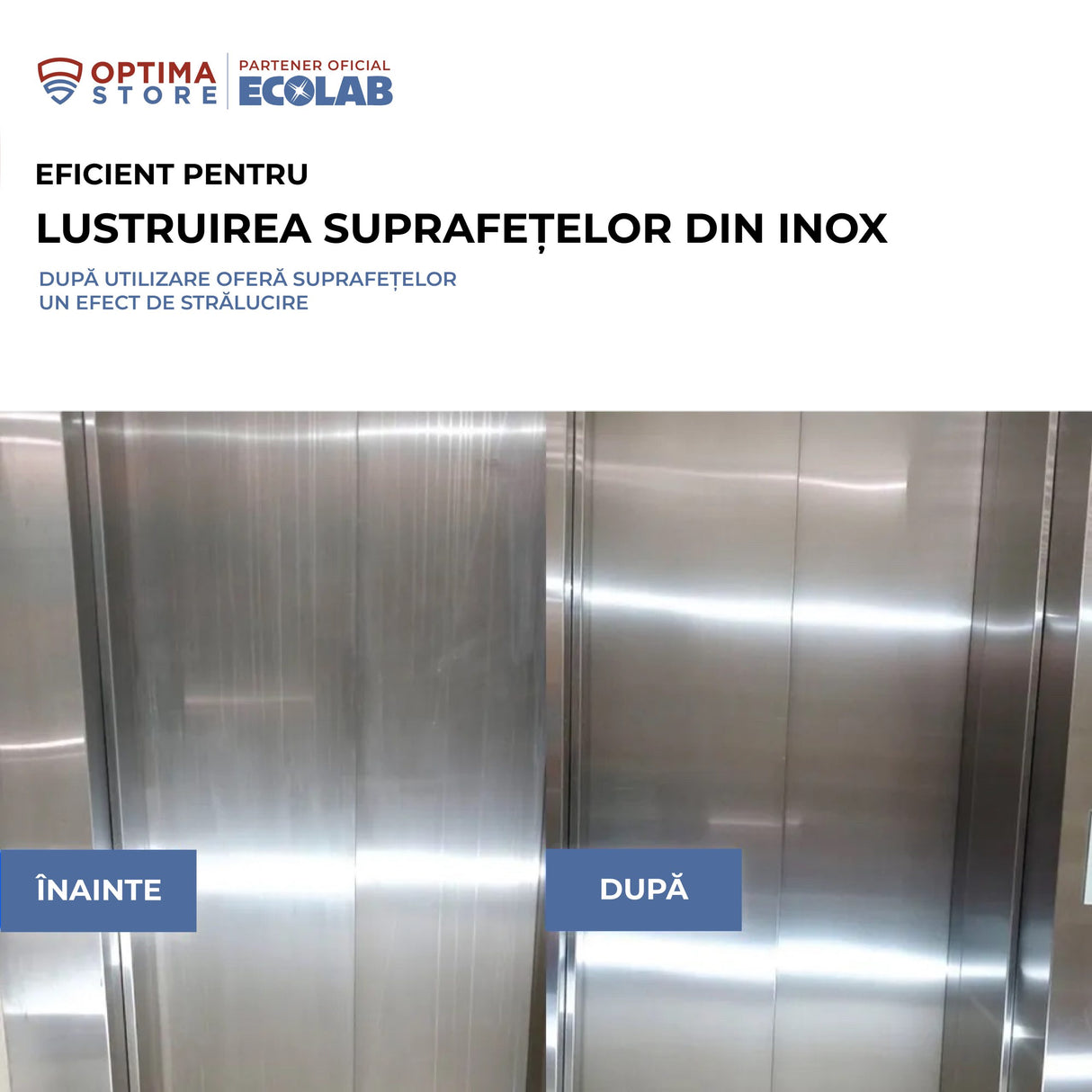 Ecolab Chromol, soluție pentru întreținerea produselor din inox, 500ml