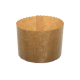 Formă copt Panettone, hârtie maro, rezistentă la grăsimi, desprindere ușoară, termorezistentă, 500g, 13,4x9,5cm