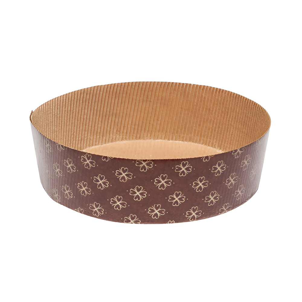 Formă copt pască, carton maro, rezistentă la grăsimi, desprindere ușoară, termorezistentă, 1,2kg, 22x7cm