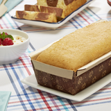 Formă de cozonac / chec, carton, pentru copt, 400 gr, 22,5 x 7 x 6,5 cm, rezistentă la grăsimi, termorezistentă (50buc/set)