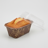 Forma din carton pentru mini chec cu capac, pentru copt, rezistente la grăsimi (50buc/set)