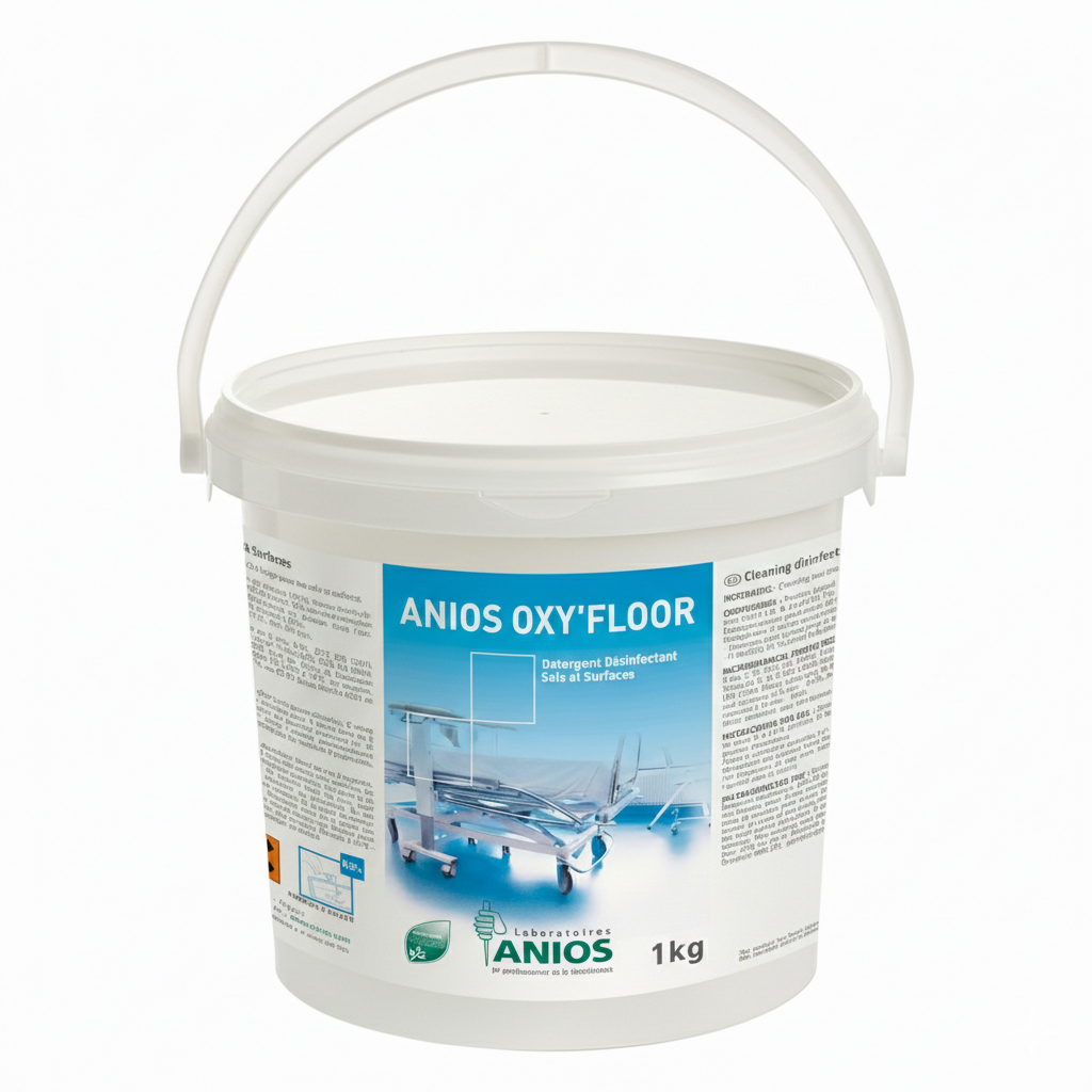 Anios Oxy'Floor, 1 kg, detergent dezinfectant pentru curățarea și dezinfecția solurilor și suprafețelor generale