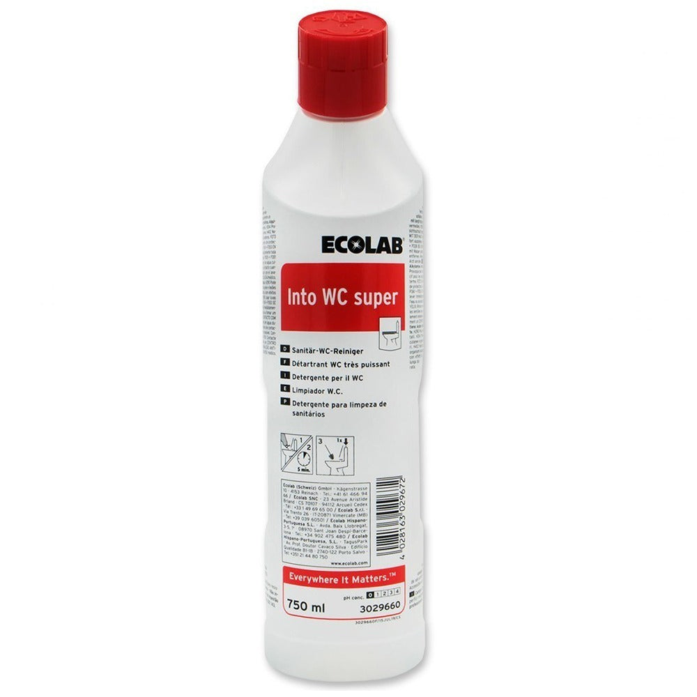 Ecolab Into WC super, detergent pentru curățarea obiectelor sanitare, 750ml